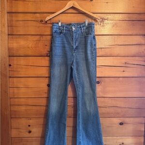 Old Navy High-Rise Flared Blue Jeans